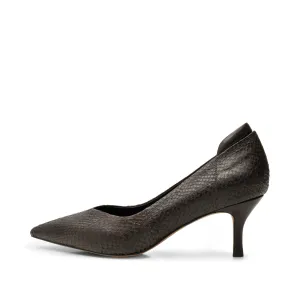 Amia pump fishleather - DARK BROWN