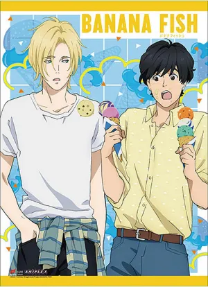 Banana Fish - Ash Lynx & Eiji Okumura Eating Ice Wall Scroll