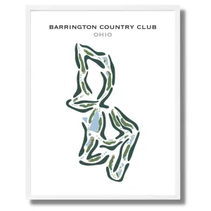 Barrington Country Club, Ohio - Printed Golf Course