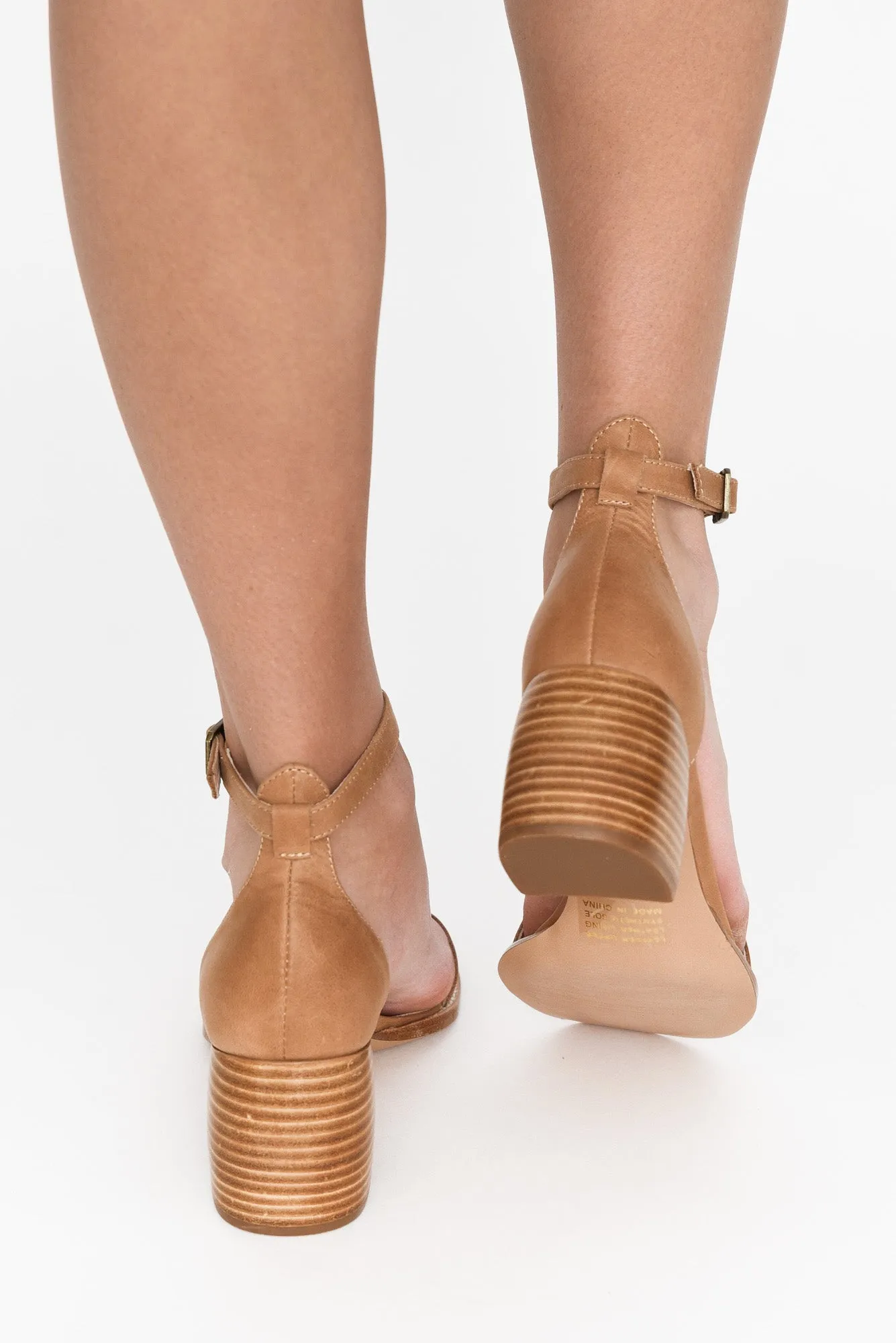 Beleev Tan Leather Heel