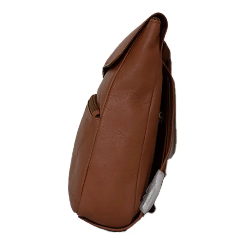 BOL Button Up Adjustable Leather Backpack