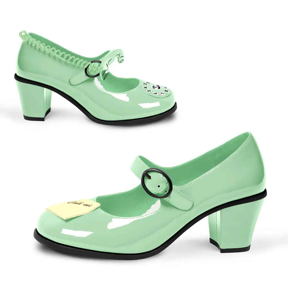 Chocolaticas® Mid Heels Call Me In Mint Women's Mary Jane Pump