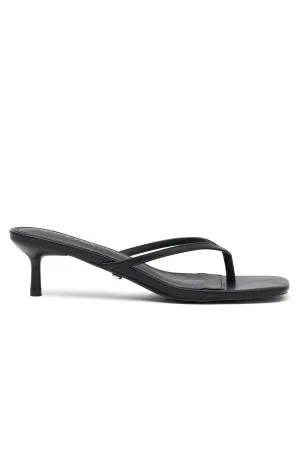 Hamptons Thong Heels Black