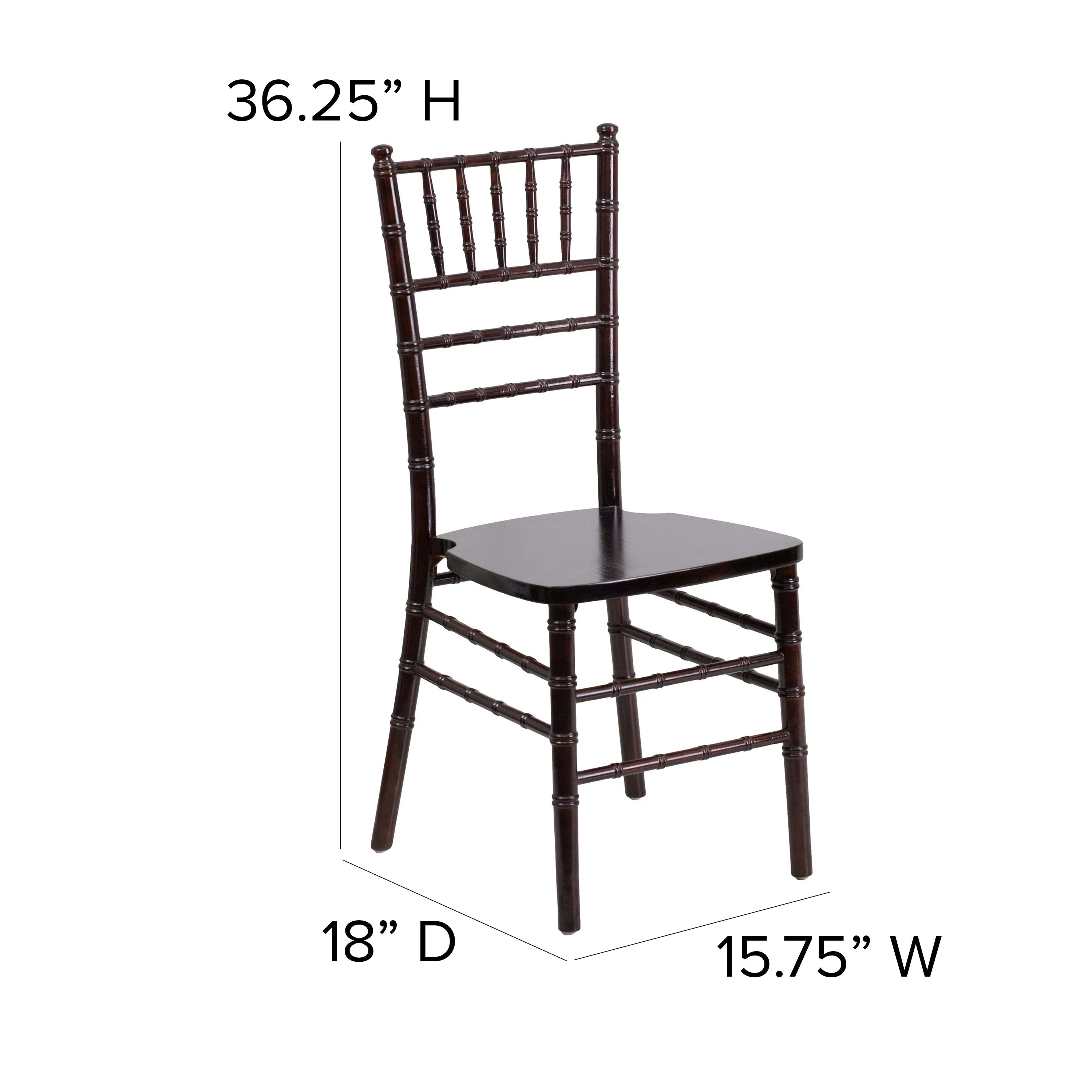 HERCULES Series Wood Chiavari Chair with Free Cushion