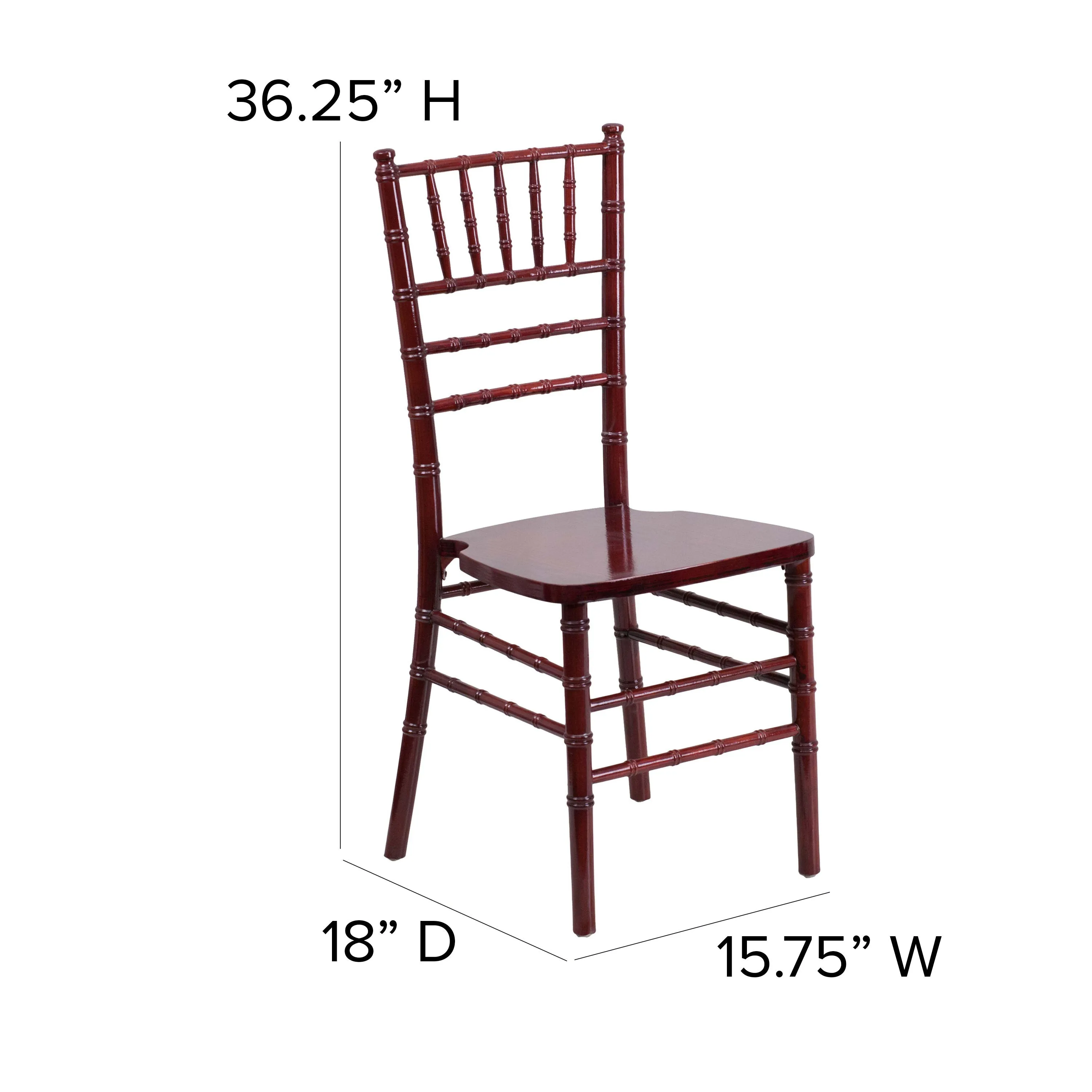 HERCULES Series Wood Chiavari Chair with Free Cushion