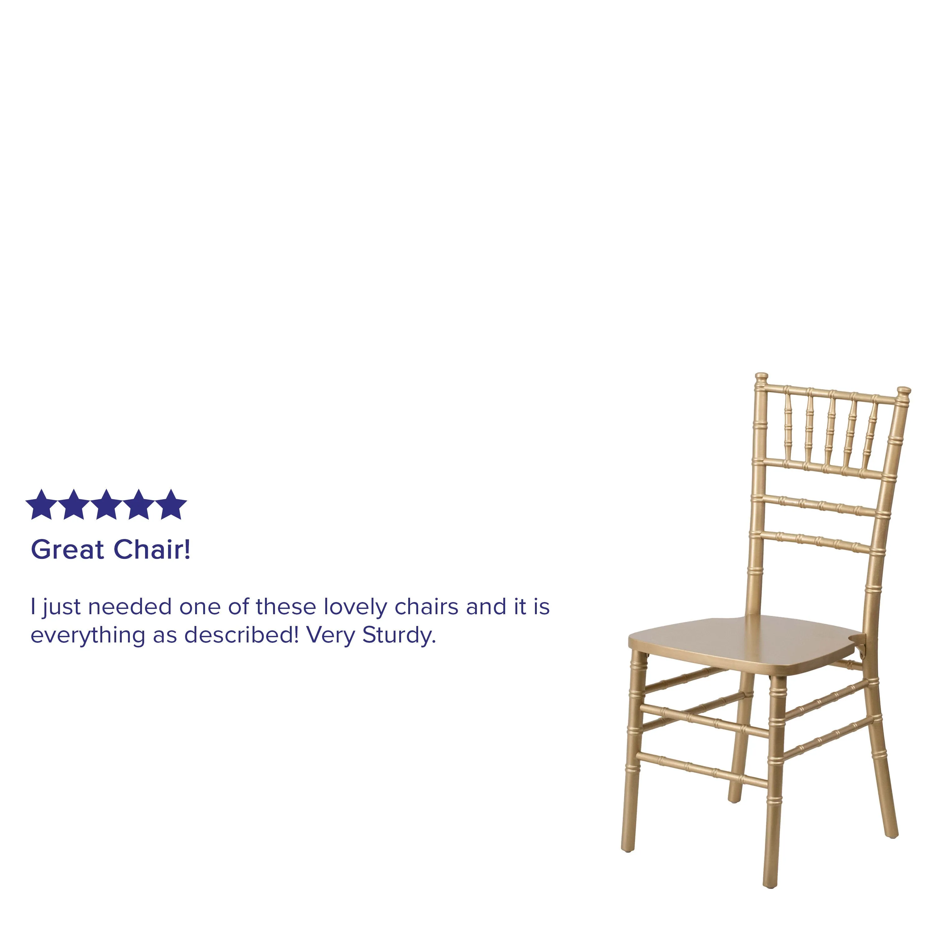 HERCULES Series Wood Chiavari Chair with Free Cushion