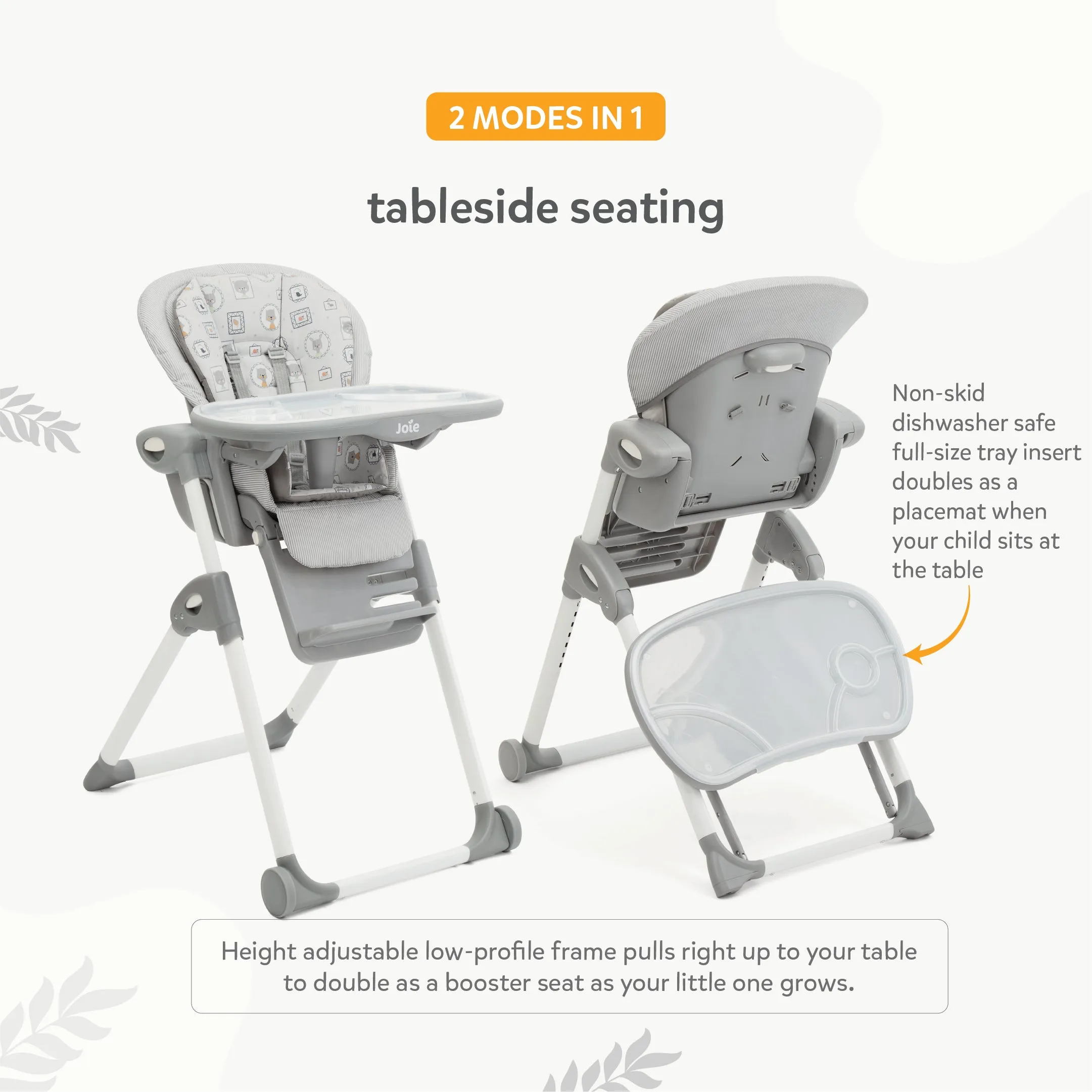 Joie High Chair Mimzy Recline Portrait Birth  to 15 Kgs