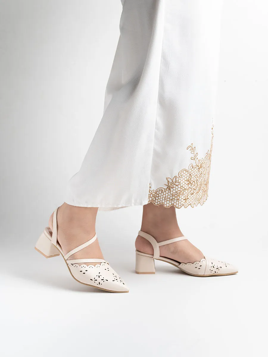 Kirana Eyelet Pump Heels