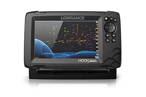 Lowrance HOOK Reveal 7x SplitShot - 7-inch Fish Finder with SplitShot Transducer, GPS Plotter