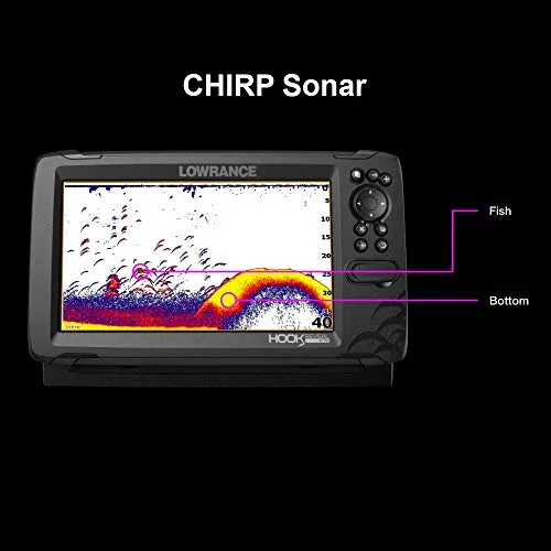 Lowrance HOOK Reveal 7x SplitShot - 7-inch Fish Finder with SplitShot Transducer, GPS Plotter