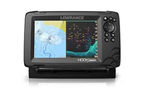 Lowrance HOOK Reveal 7x SplitShot - 7-inch Fish Finder with SplitShot Transducer, GPS Plotter