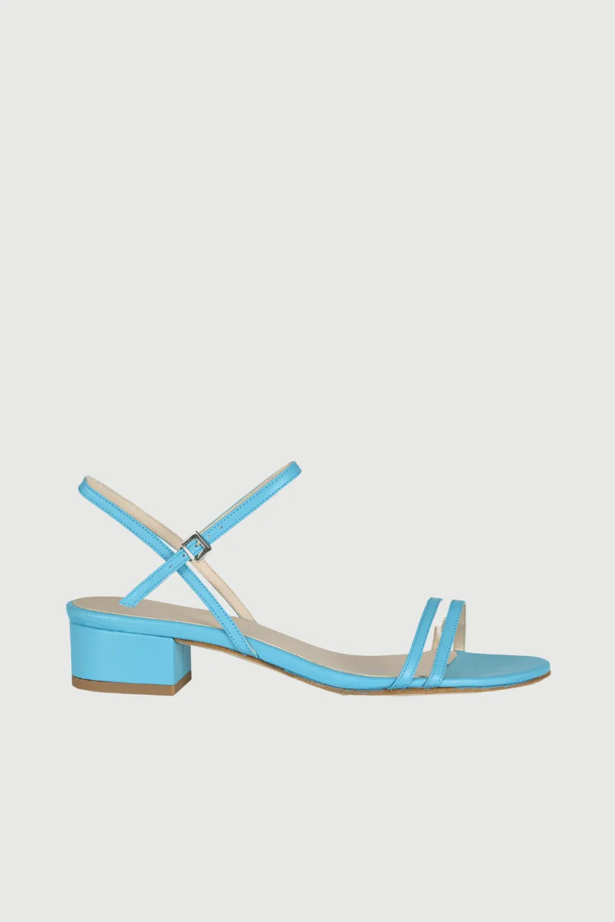 Maisie Sandals in Turquoise Leather