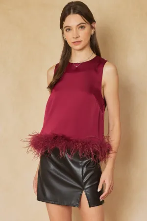 SATIN FEATHERED WINE TANK