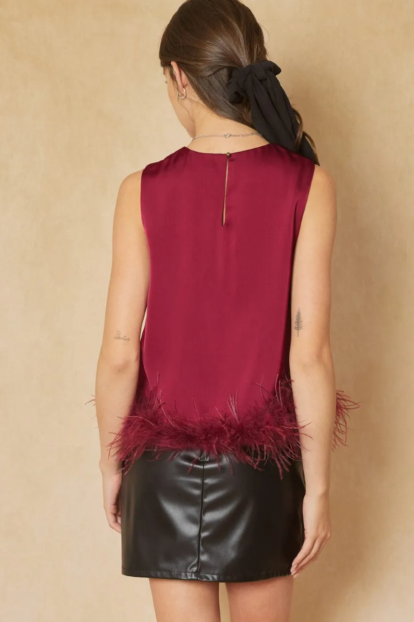 SATIN FEATHERED WINE TANK