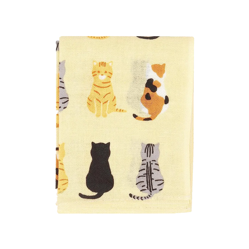 Tenugui Handkerchief - Sitting Cats